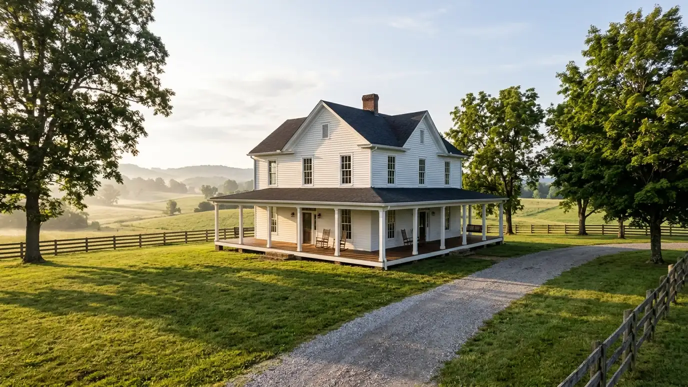 A well-kept home in Pegram, Tennessee with clean new windows on a quiet street