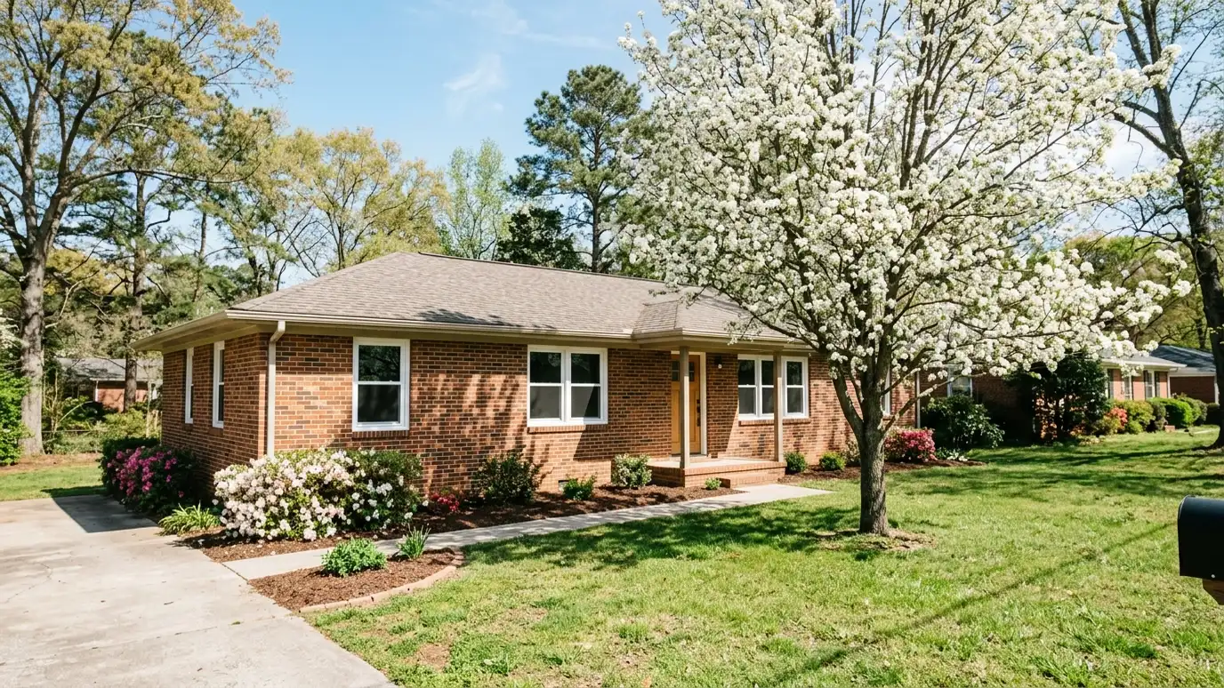 A well-kept home in Smyrna, Tennessee with clean new windows on a quiet street