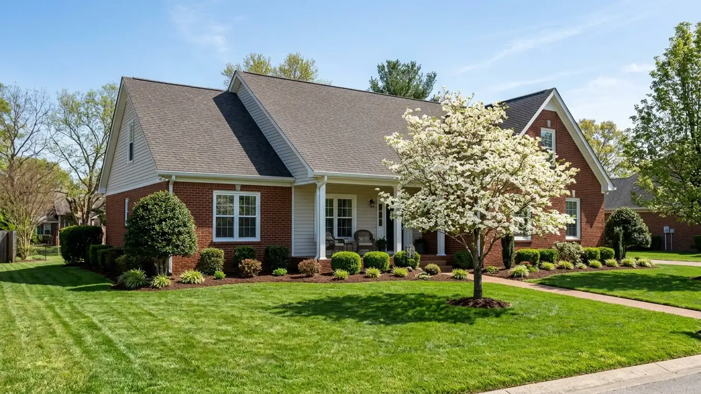 A well-kept home in Tullahoma, Tennessee with clean new windows on a quiet street